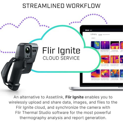 Flir i64 Thermal Imaging Camera, 480x640, ACE Platform, WiFi | MSX, 40 mK NETD, AssetLink, Ignite cloud, building/electrical/HVAC, battery, charger, case