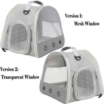Ventilation Lizard Carrier for Bearded Dragon,Guinea Pig Carrier,Guinea Pig Carrier for 2,Reptile Travel Carrier for Lizards Sugar Glider Hedgehog Rat Parrot Birds,Airline Approved - color: Grey