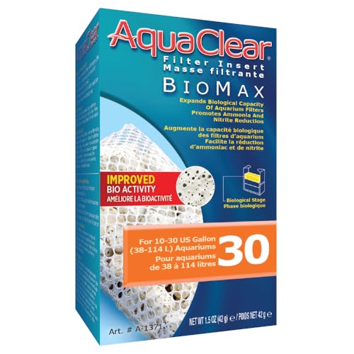 Aquaclear A1371 30-Gallon Biomax, 65g (2.3OZ) , White - size: AC30 (Old) 1-Pack