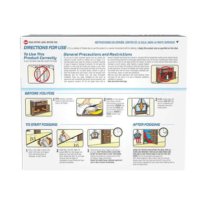 Hot Shot No-Mess! Fogger With Odor Neutralizer 3 Count-1.2 Ounce Cans, Kills Hidden Bugs, No Need To Turn Off Pilot Lights | Kills Hidden Bugs on Contact, Use in Apartments, Homes, Attics, Basements, Cabins & More, Treats 2,000 Cu. Ft., Non-Staining - siz