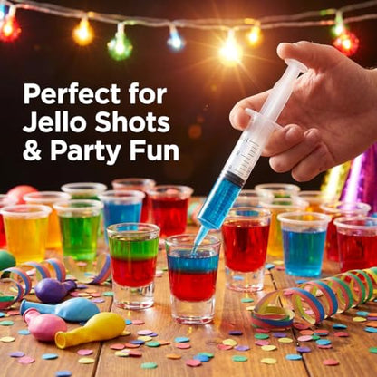Karlling 10ml Plastic Syringe without Needle, 5 Pack – for Liquid Measuring, Pet Oral Dosing, Resin & Epoxy Crafts, Jello Shots, Precise 0.5ml Markings - style: *10ML(5 Pack)