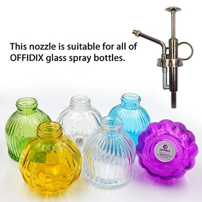 Sprayers Watering Nozzles Replacement for Bottles Plastic Slivery Nozzle Top Pump for Small Glass Watering Bottle (Antique)