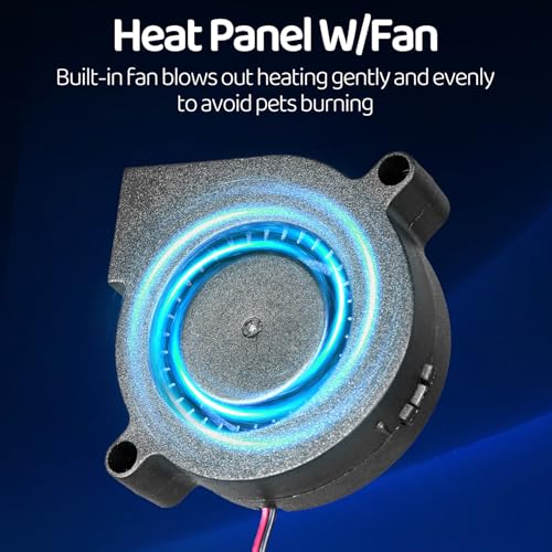 Reptile Heating Panel Temperature Adjustable Reptile Heat Panel for Terrariums, Energy Efficient & Non-Light Heater for Reptiles, Snakes, Crested Gecko,Turtles,Leoparaand Amphibians