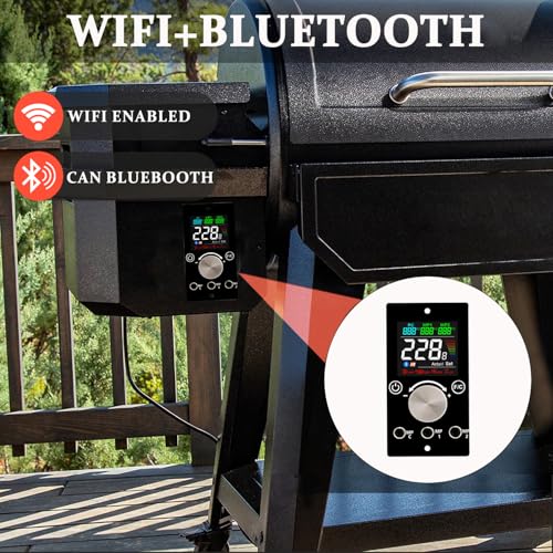 Replacement Pit Boss Digital Thermostat Controller Board with WiFi and Bluetooth Function, can Connect to Mobile APP, Easier to Control Grill Temperature - size: WiFi+Bluetooth controller