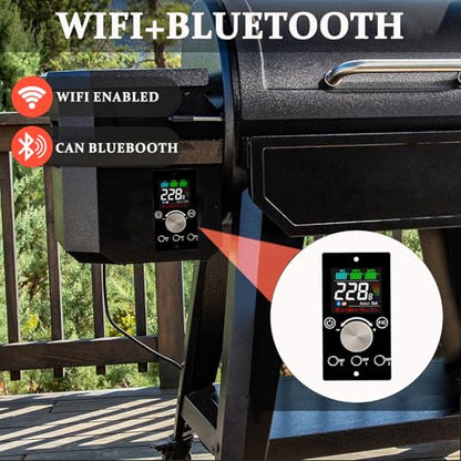 Replacement Pit Boss Digital Thermostat Controller Board with WiFi and Bluetooth Function, can Connect to Mobile APP, Easier to Control Grill Temperature - size: WiFi+Bluetooth controller