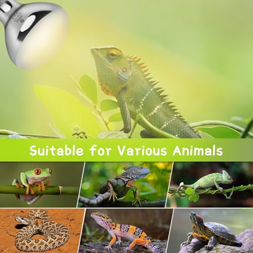 125W UVA UVB Vapor Reptile Heat Lamp, High Intensity Self-Ballasted UVB Basking Lamp Bulb,Full Spectrum Sun Light for Reptiles and Amphibians - size: UV 125W