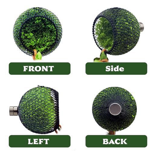 Reptile Hide with Strong Magnet, Mesh Spider Habitat for Enclosure, Amphibian Habitat Hideouts - Magnetic Hideout Cave for Jumping Spiders, Tarantulas, Reptile Hides and Caves Decorr