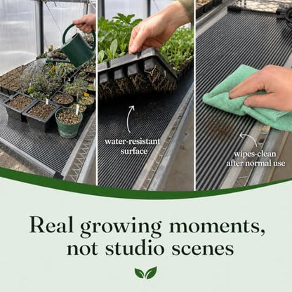 Seedling Heat Mat 11 in x 24 in, Even Heating, Water-Resistant Pad | Made in USA, Seed Starting, Helps Warms 10-20°F Above Ambient for Faster Germination, Propagation, Hydroponics & Greenhouse - size: 11" x 24" (Rectangular)