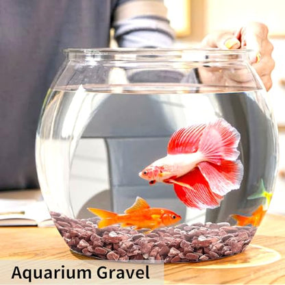 FANTIAN 2 lbs Succulent Cactus Rocks, 3/8 Inch Aquarium Gravel, Red | Small Stones Pebbles for Indoor Plants, Vases, Fish Tank, Terrarium, Pot Top Dressing, Drainage, Outdoor Garden Landscaping - color: Red Gravel