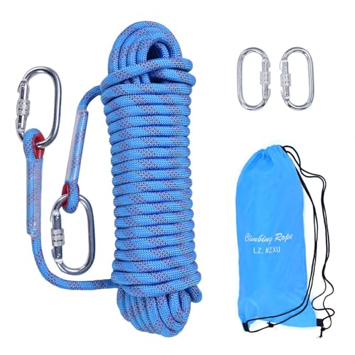 Climbing Rope, Rappelling Rope - color: Blue, size: 65FT