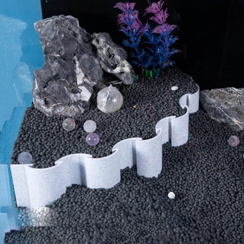 Aquarium Substrate Divider - Aquarium Sand Separator, Sand Isolation Board Substrate Barrier, Fish Tank Landscaping Decorative Panels to Separate Substrates Layers in Aquariums Or Terrariums - size: B