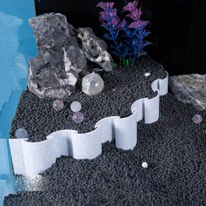 Aquarium Substrate Divider - Aquarium Sand Separator, Sand Isolation Board Substrate Barrier, Fish Tank Landscaping Decorative Panels to Separate Substrates Layers in Aquariums Or Terrariums - size: B