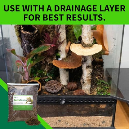 The Bio Dude Terra Fauna Bioactive Reptile Substrate 6 quarts for Terrarium and Vivarium Habitat. Great for Crested Geckos, Gargoyle Geckos, Day Geckos, Whites Tree Frogs and Indoor Gardening