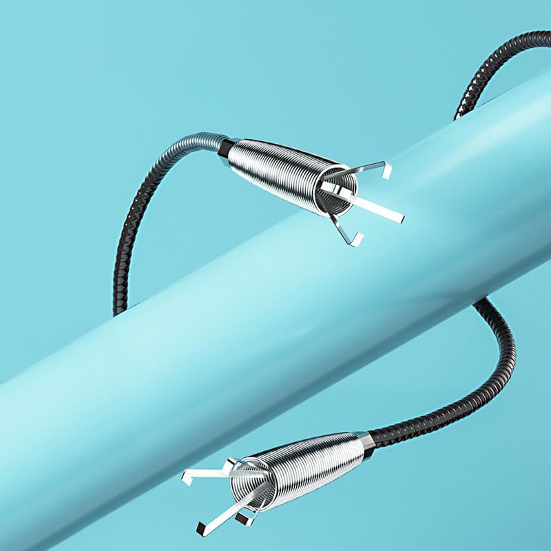 120" Grabber Claw Pick up Sewer Cleaning Hook Drain Clog Remover Snake Grabber Drain Hair Catcher Upgraded Extra Long Kitchen Sink Bathroom Toilet Shower (120Inch)