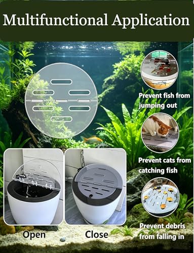 Acrylic Aquarium Cover, 5mm Thick Cuttable Lid for Fish Tanks, Reptile Habitats, Customizable Top Panel for Display Tanks - size: 6in/15.24cm