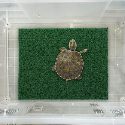 GANAZONO Fish Tank Simulation Turf Artificial Turf Mat for Turtle Basking Platform Reptile Tank Flowerpot Mat Aquarium Grass Decor Home Landscaping 9.84 X 7.87 X 0.31 in