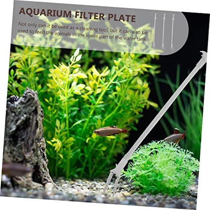 SaditY 15 Pcs Aquatic Planting Clip Plastic to Go Containers Pro Tools Glass Containers Reptile Feeding Tweezers Fish Tank Tongs Grabber Tool for Aquascaping Professional Aquarium Tongs, Greyx5pcs