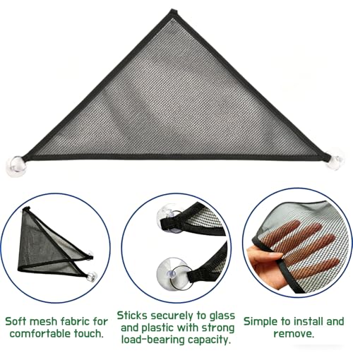 Snake Climbing Rings with Hammock, Reptile Enrichment Toys for Snakes | Suitable for All Kinds of Small Reptiles,Enrichment Rings for Small Ball Python Corn