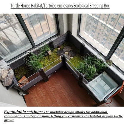 Large Tortoise Habitat Enclosure for Yellow-Margined