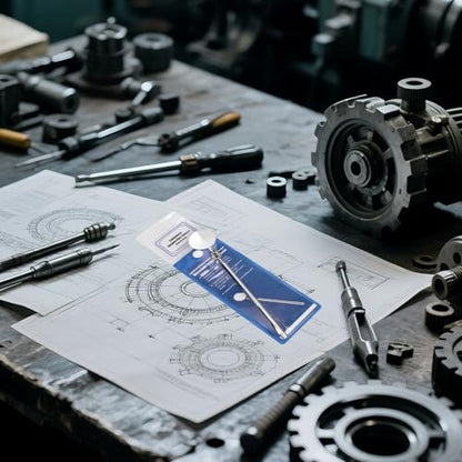 Circular Telescopic Inspection Mirror for car Maintenance, Steering Telescopic Folding Inspection Mirror, Welding Chassis Inspection, Portable Manual Tool