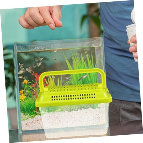 POPETPOP Portable Reptile Habitat Box Handheld Fish Tank for Goldfish Turtles Transparent Design Easy to Ventilated Container for Pet Travel