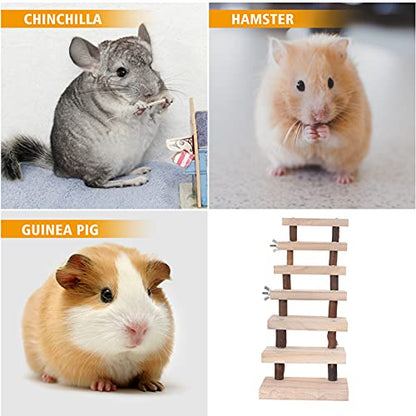 Balacoo Wood Hamster Ladder 3.93 x 1.96 x 0.51In | Climbing stairs, Hamsters chinchillas and sugar gliders, Wood construction