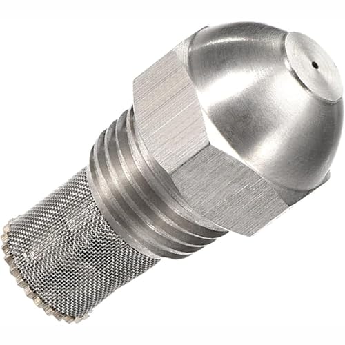 Heavy-Duty 304 Stainless Steel Mist Nozzle, 1/4 BSPT Thread, 0.7mm / 0.028 in Orifice Fine Atomizing Spray Tip, Anti-Clog, Anti-Rust for Outdoor Cooling