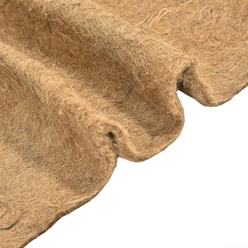 Coco Coir Liner 60x60cm Natural Coconut Fiber Mat for Flower Baskets Planters Garden Decoration Reptile Carpet Pets Pad Brown Single Pack Lasting Quality