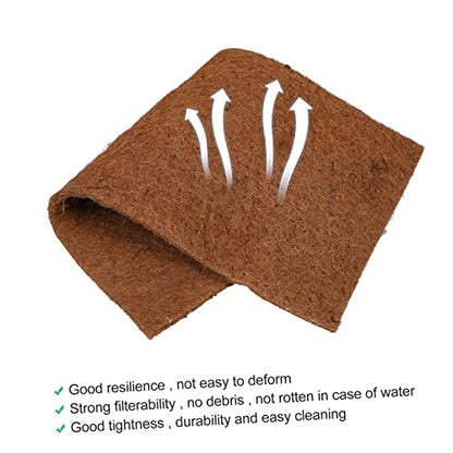POPETPOP Natural Coconut Fibre Reptile Carpet Mat Tortoise Carpet Pad for Bearded Dragon Turtle Insulation Mat