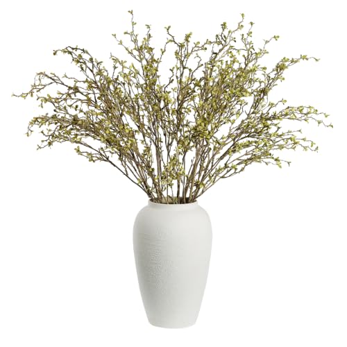 Dry Twig Faux Floral: 5 Pcs 37" Greenery Stems,Branches for Vase | Farmhouse Rustic Decor, Home Decor Indoor, Dusty Green Foliage Branches, Long Stem Artificial Flowers for Tall Vase - color: Dusty Green