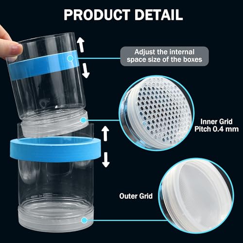 Large Floating Fish Breeding Box, Plastic Clear Breeding Box for Fish Tank | Aquarium Divider Incubator with Suction Cup, Adjustable Isolation Hatchery for Shrimp Guppy
