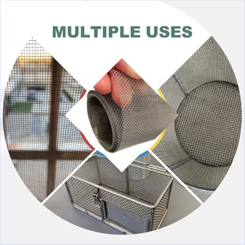 304 Stainless Steel Wire Mesh Screen, 15.7 X 59 Inches, 1mm Hole 20 Mesh
