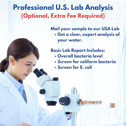 Evviva Sciences Water Bacteria Test Kit – 10 Tests for Total Bacteria, coliforms & E. coli. Lab-Ready agar Plates for Well, tap, Pool, & City Water. Fast DIY Results + Optional lab Report.