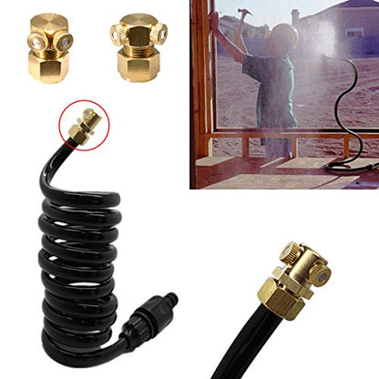 32 Pack- Brass Misting Nozzles For Outdoor Cooling System, 0.012” Orifice (0.3 mm) 10/24 UNC