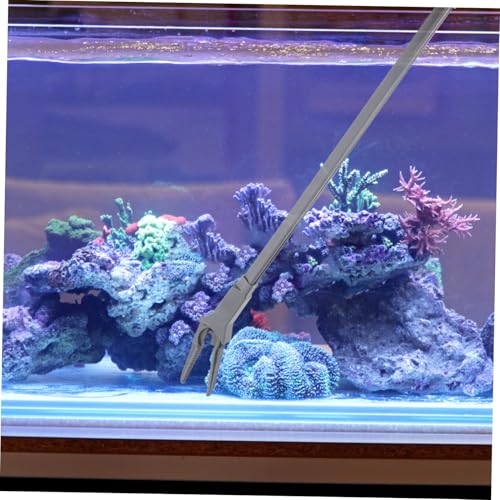IMIKEYA Long Aquarium Tongs - 20 Inch Plastic Tweezers for Easy Plant Maintenance and Fish Feeding - Ideal Aquarium Grabber Tool for Freshwater and Saltwater Tanks