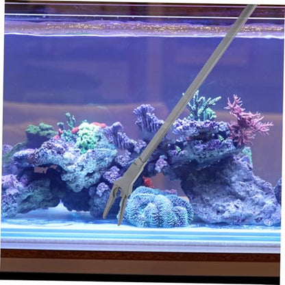IMIKEYA Long Aquarium Tongs - 20 Inch Plastic Tweezers for Easy Plant Maintenance and Fish Feeding - Ideal Aquarium Grabber Tool for Freshwater and Saltwater Tanks