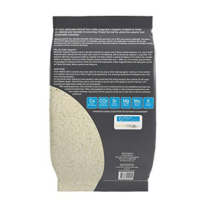 Aqua Natural Oolitic Aragonite 10lb Aquarium Sand for Reef, Saltwater and Marine Tanks and Aquariums (Pack of 4) - size: One Pack - 10lb (Pack of 4)