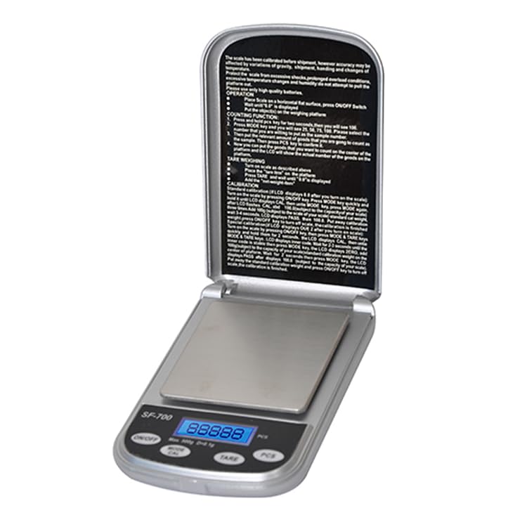 Digital Pocket Scales 600g*0.01g High Precision Food Scale for Kitchen with Hold,CCWEIGH Portable Precision Gram Scale Jewelry Scale with Protective Cover,Batteries Included