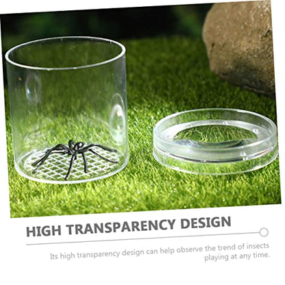 16-Piece Portable Critter Observation Box Set for Kids Plastic Magnifying Container Feeding Supplies for Outdoor Nature Exploration