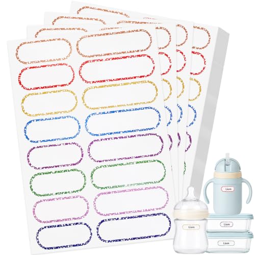 Tinabless 480 Pcs Waterproof School Labels for Kids, Stars | 480 Star Waterproof School Labels For Kids' Bottles, Pencil Cases, Notebooks, Lunch Boxes And Daycare Essentials. - color: Stars-480pcs