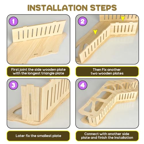 Hamster Tunnel Hideout Climbing Ladder for Burying in Hamster Bedding or Connecting with Hamsters Nut Stuff Hamsters Cage Accessories