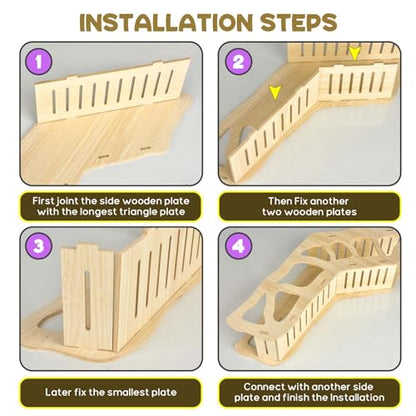 Hamster Tunnel Hideout Climbing Ladder for Burying in Hamster Bedding or Connecting with Hamsters Nut Stuff Hamsters Cage Accessories