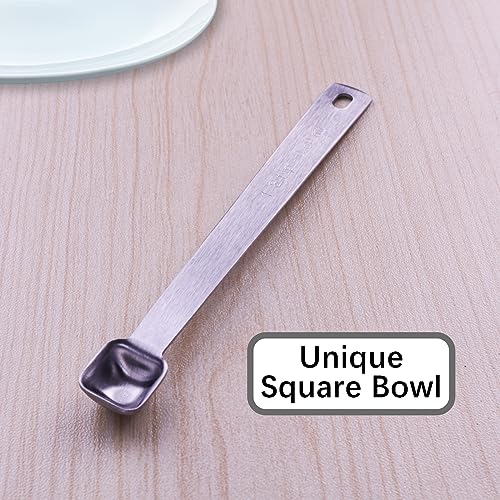 1PCS 1/8tsp(0.6ml) Tiny Measuring Spoon, Small Teaspoon for Tiny Amounts | High Precision, Food-Grade Stainless Steel, ‌Rust-Free, Dishwasher-Safe, Easy-Read Markings, Multi-Purpose, Sturdy & Durable - size: 1/8tsp|0.6ml