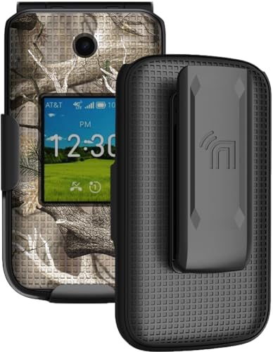 Holster Combo for Cricket Debut Flex Flip Phone Case with Belt Clip - Camo | Also Fits AT&T Cingular Flex 2, For Model U1030AA or U1030AC via 2023 - color: Camo