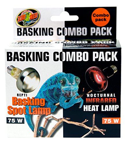 Zoo Med Basking Combo Pack 75 Watt Daylight and Infrared Heat Lamp