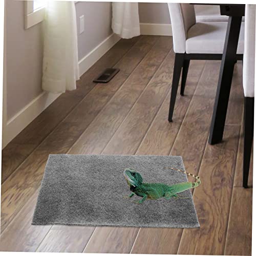 2PCS Reptile Mat Wear-Resistant Tortoise Bedding and Convenient Snake Carpet for Lizards Geckos and Terrapins Moisture-Absorbing Terrarium Accessory