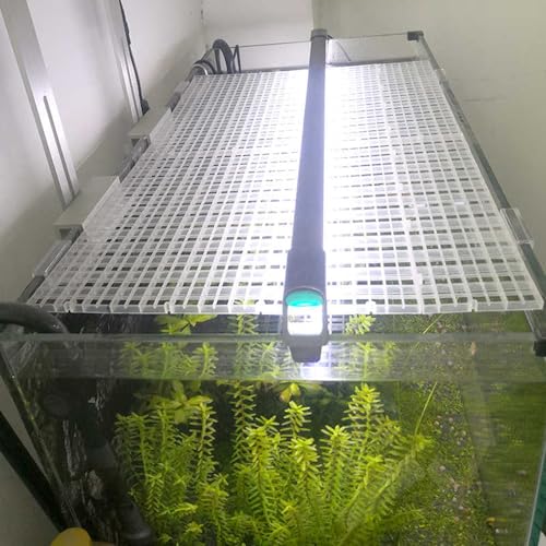 4Pcs Adjustable Aquarium Grid Lid with Clip Fish Tank Top Cover Filter Bottom Tray Divider Isolation Board Egg Crate Tray