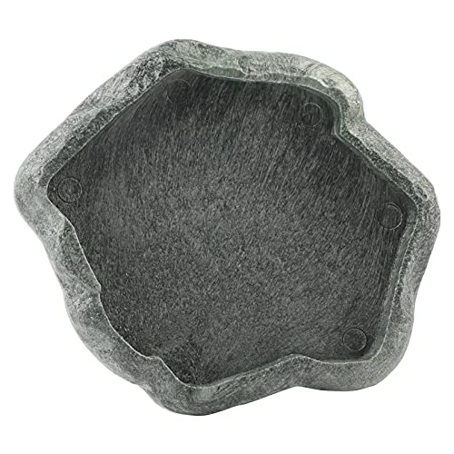 ANGGREK Incubation suppliespet Dish for Lizards Reptile Bowl Large Russian Tortoise Water Turtle Food Dishes Bearded Dragon Feeding Medium Snake Shallow Plastic Small Bath 21 by 14 cm (S) - size: Small