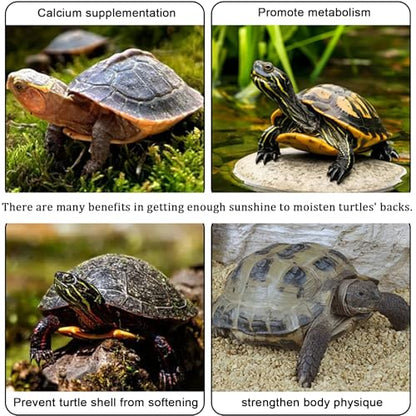 Turtle Basking Platform,Turtle Tank Accessories,Aquarium Turtles Dock Habitat Tortugas para Floating Stand Aquatic Tortoise Decor Ramp for Agua Reptile Pet