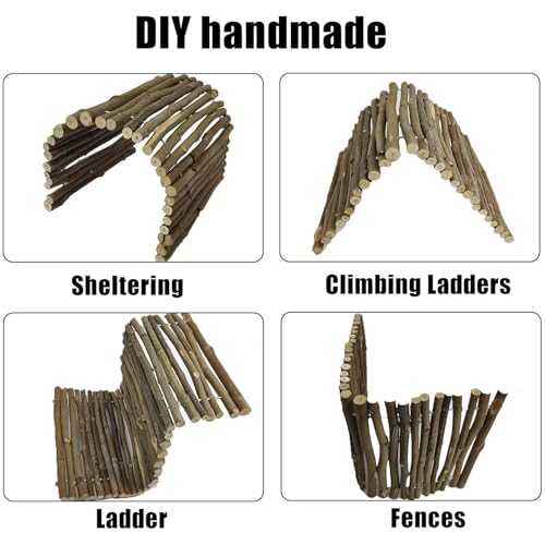 Hamiledyi Extra Large Tortoise Hide 20"x 11.8" Wooden Reptile Hides Large Snake Hide Turtle Hut Bendable Climbing Bridge Wood Tunnel Turtle Hideout for Ball Python Bearded Dragon Chameleon Lizard - size: XL-19.7 x 11.8 -3 PACK